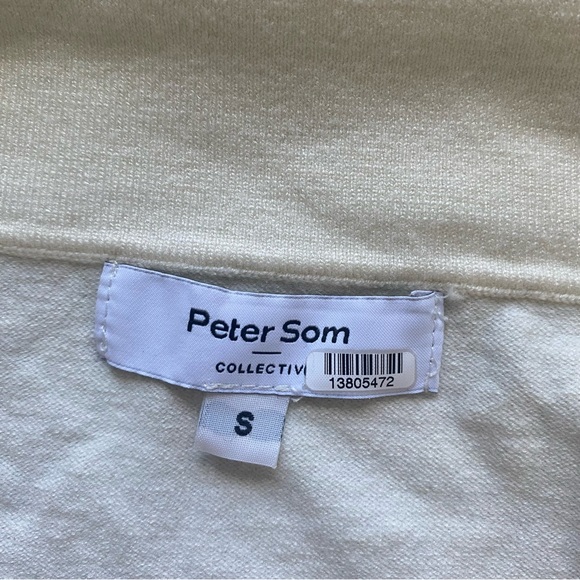 Peter Som Collective Off the Shoulder Cream Crop Sweater Womens Small - Picture 3 of 4